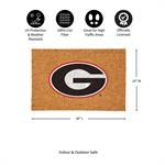 University of Georgia Large Full Color Coir Mat, 36"x24"