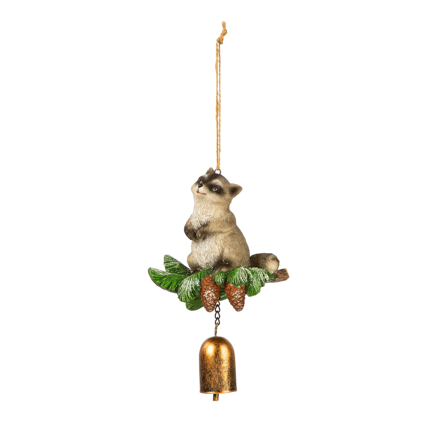 WOODLAND ANIMAL RESIN GARDENBELL