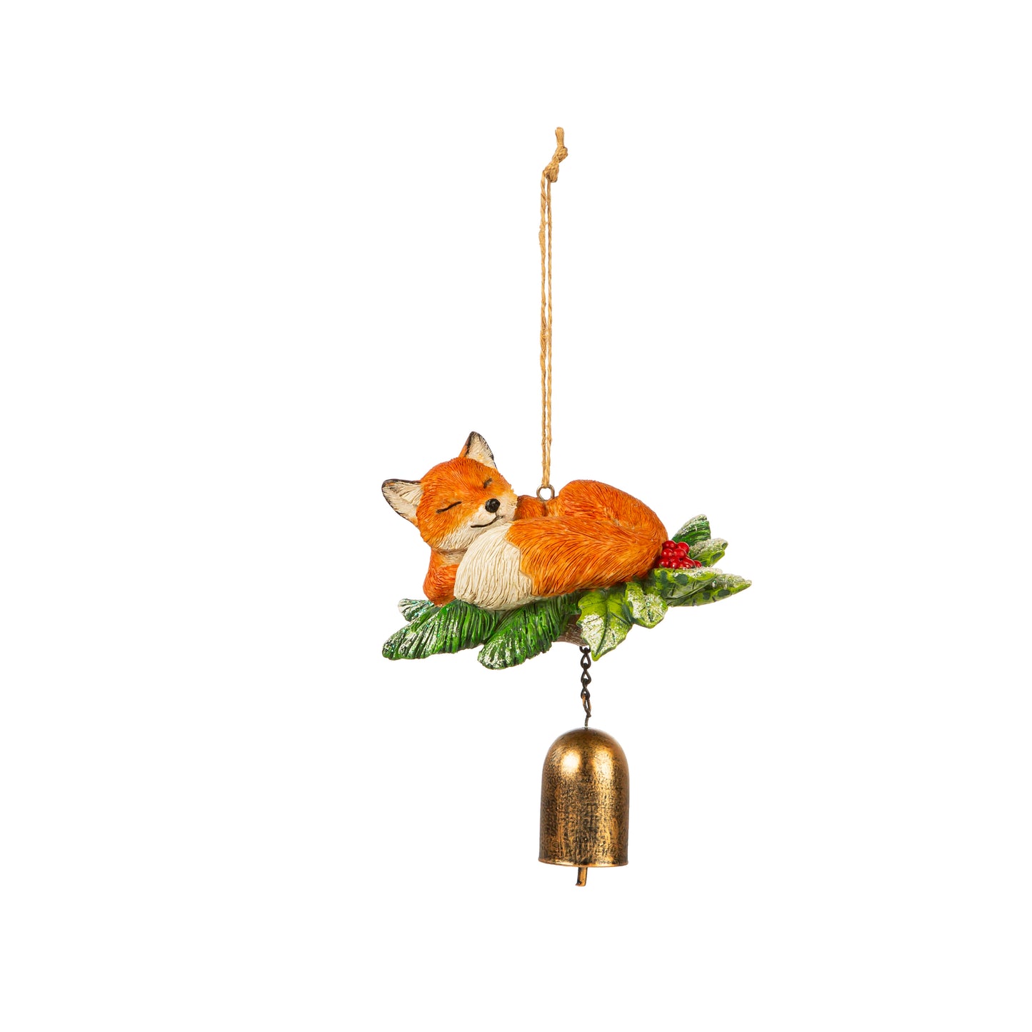 WOODLAND ANIMAL RESIN GARDENBELL