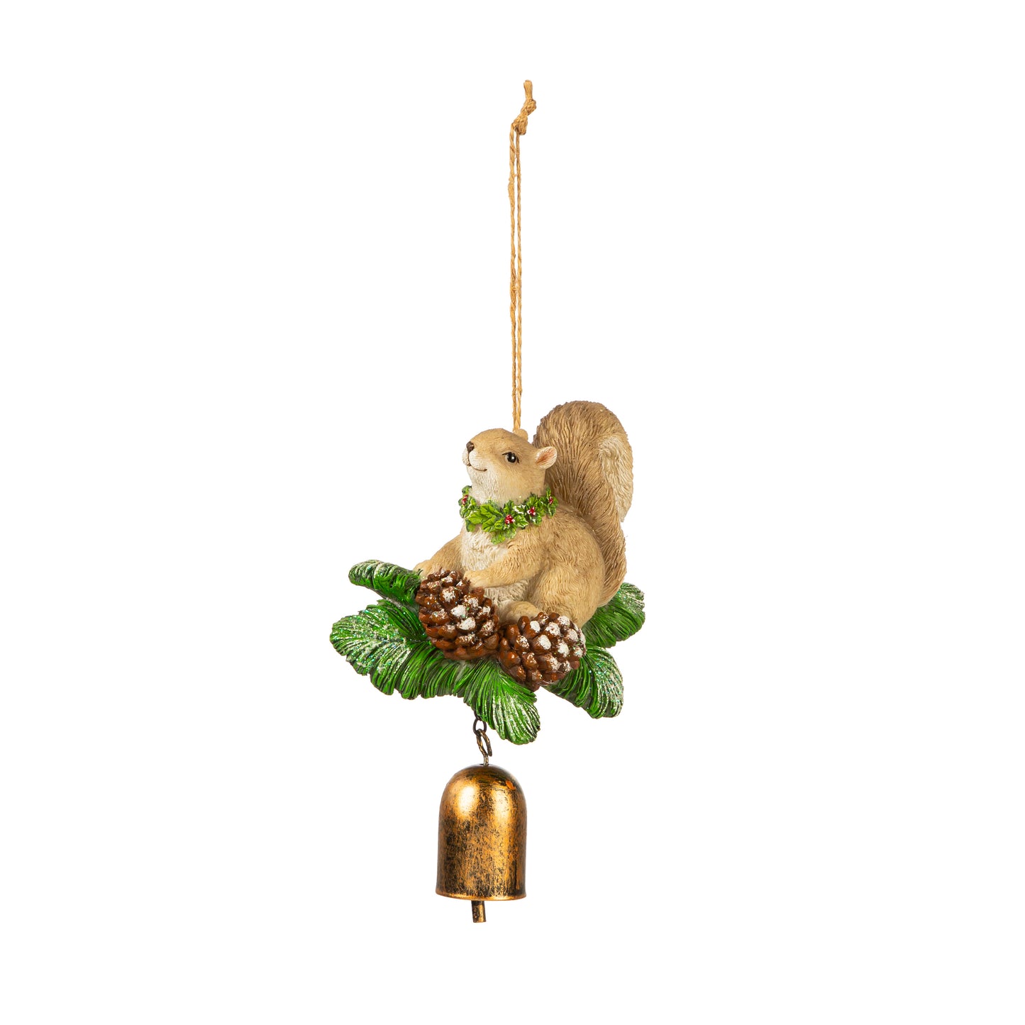 WOODLAND ANIMAL RESIN GARDENBELL