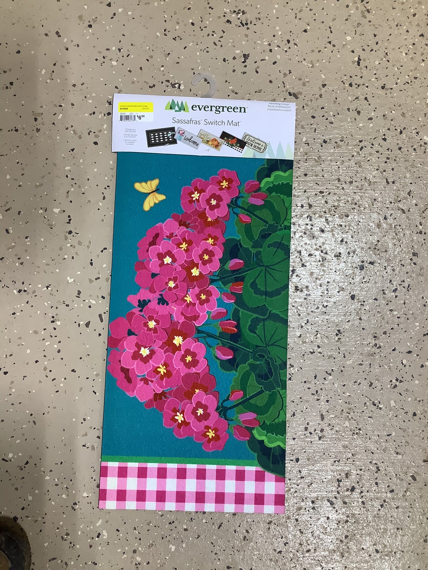 Spring Geraniums Switch Mat