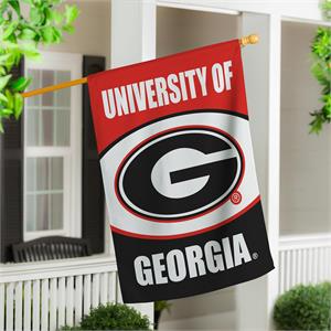 University of Georgia Suede Flag, House