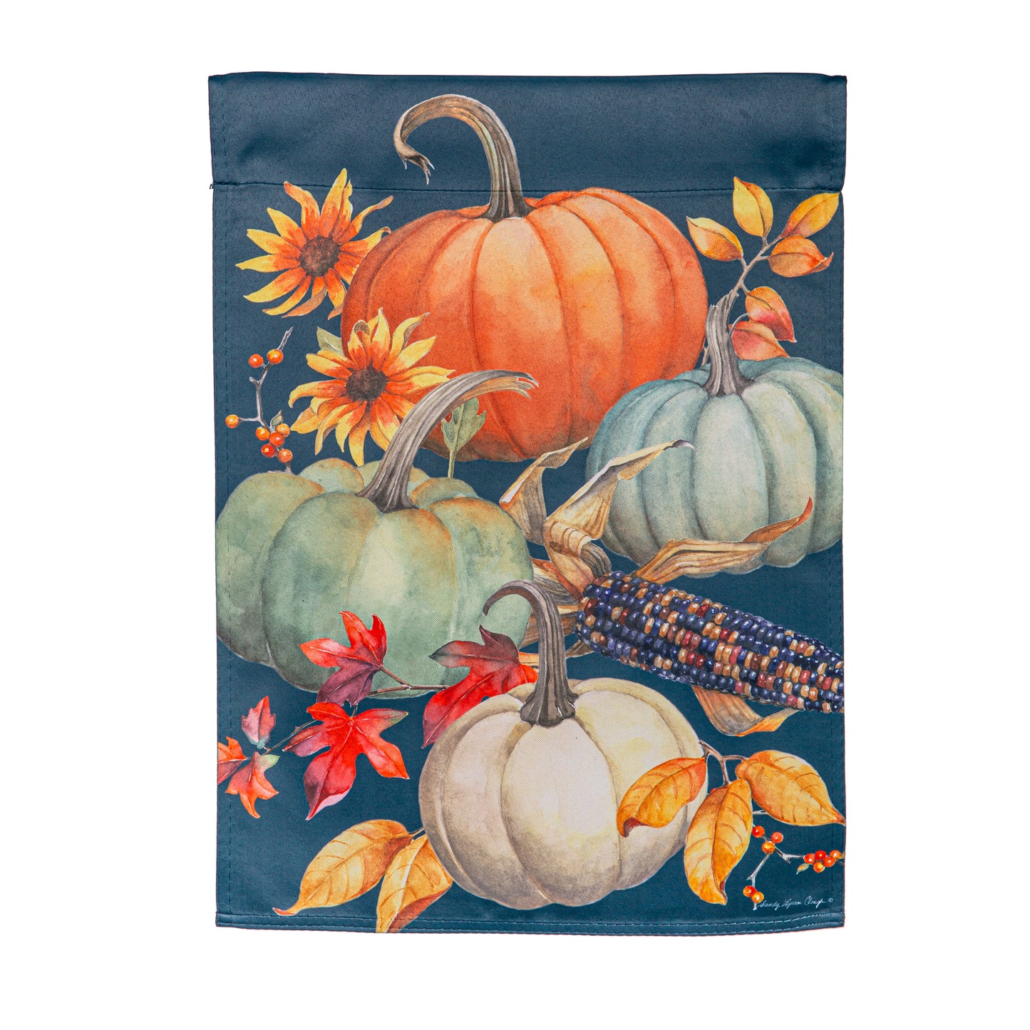 ALL THINGS PUMPKINS SUEDE GARDEN FLAG