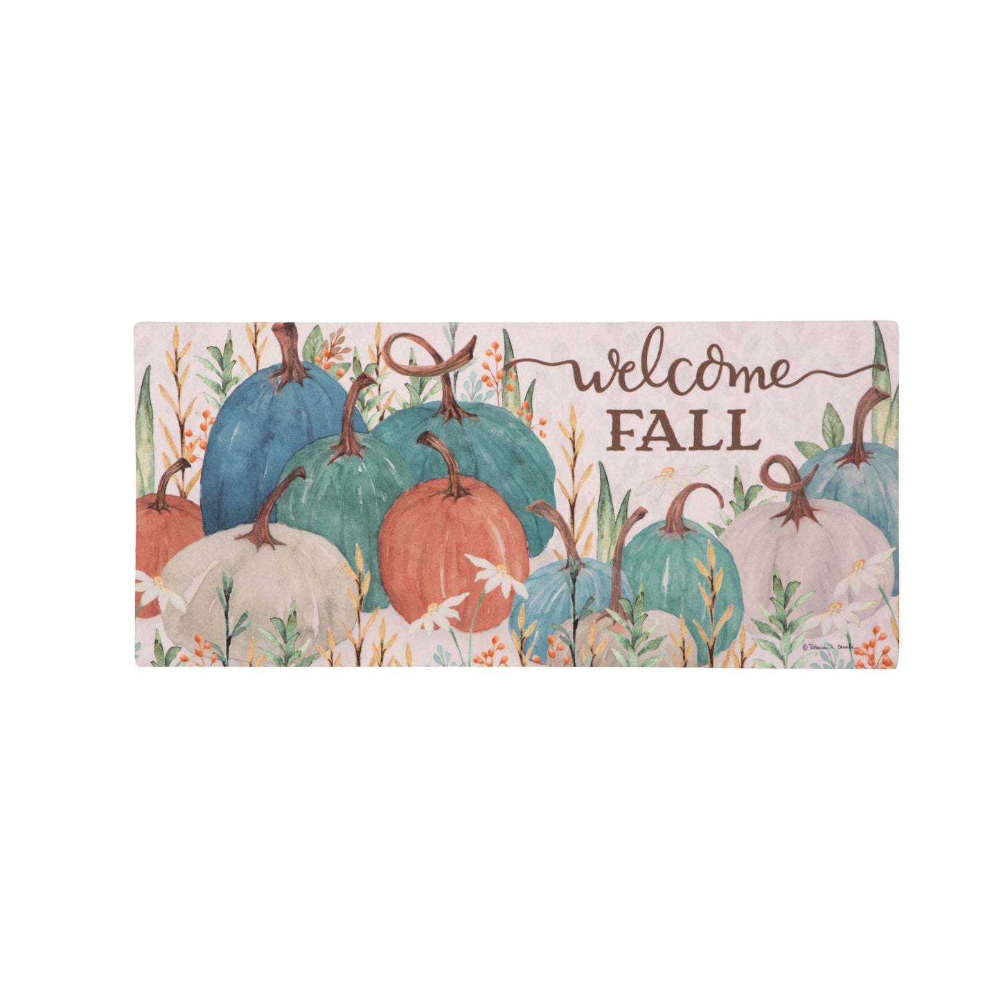 WELCOME FALL PUMPKINS SWITCH MAT