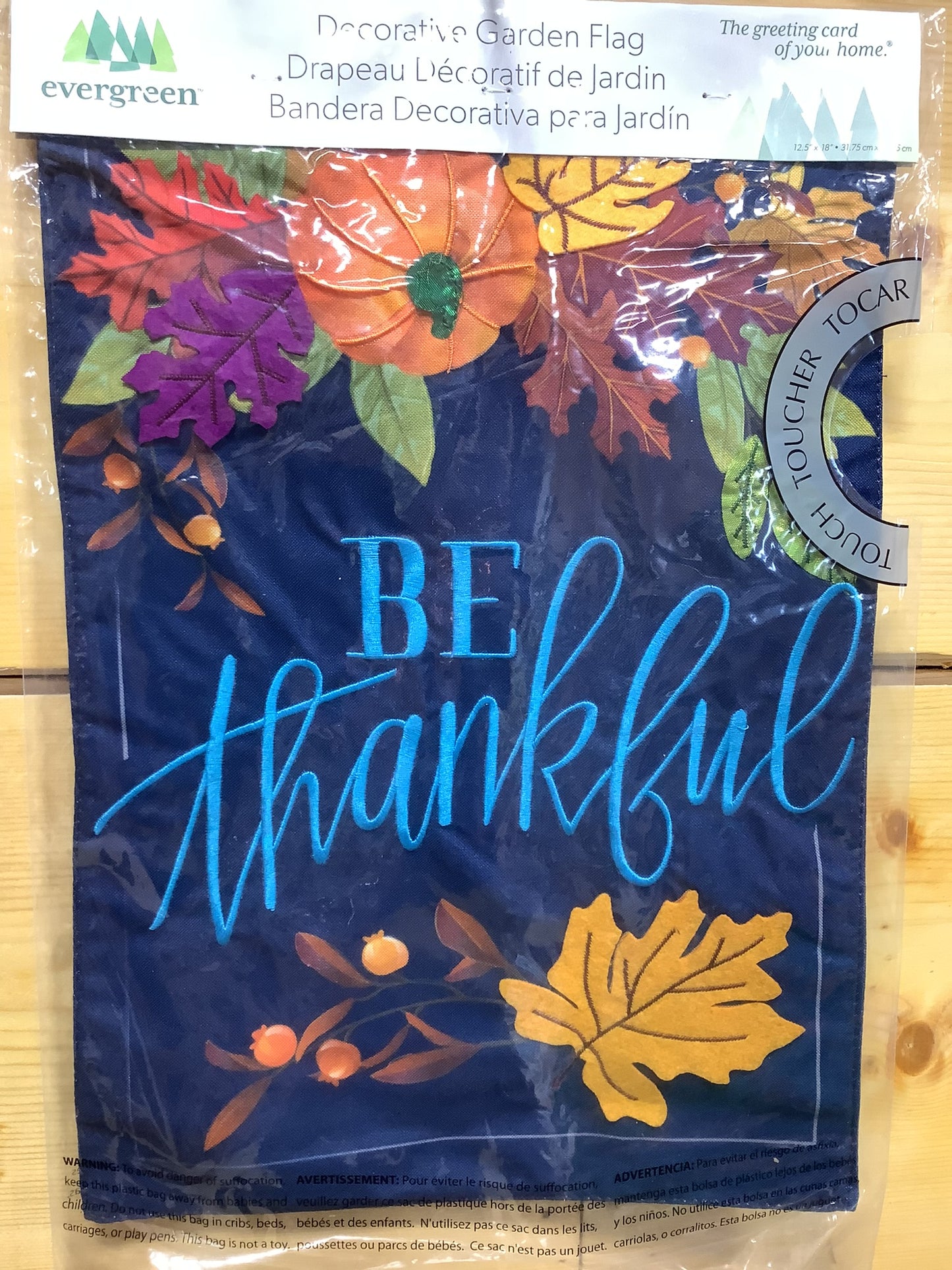 BE THANKFUL GARDEN FLAG