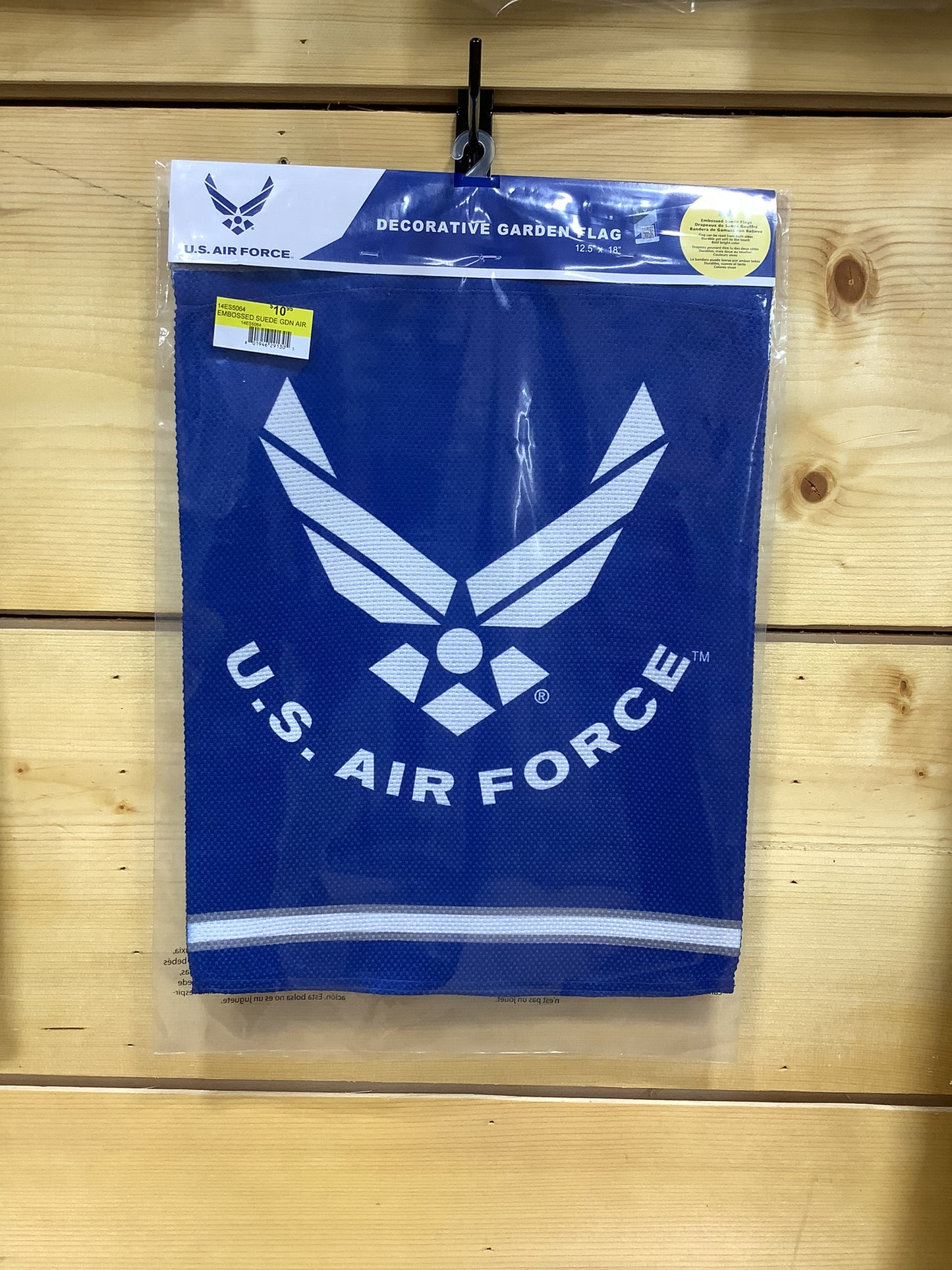 Embossed Suede Air Force Garden Flag