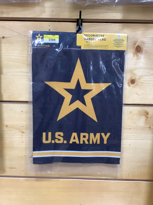 Embossed Suede Army Garden Flag