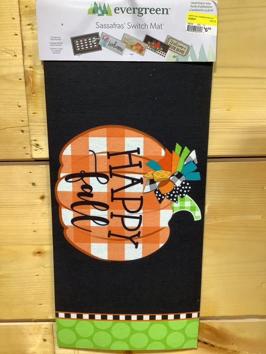 HAPPY FALL PUMPKIN SWITCH MAT