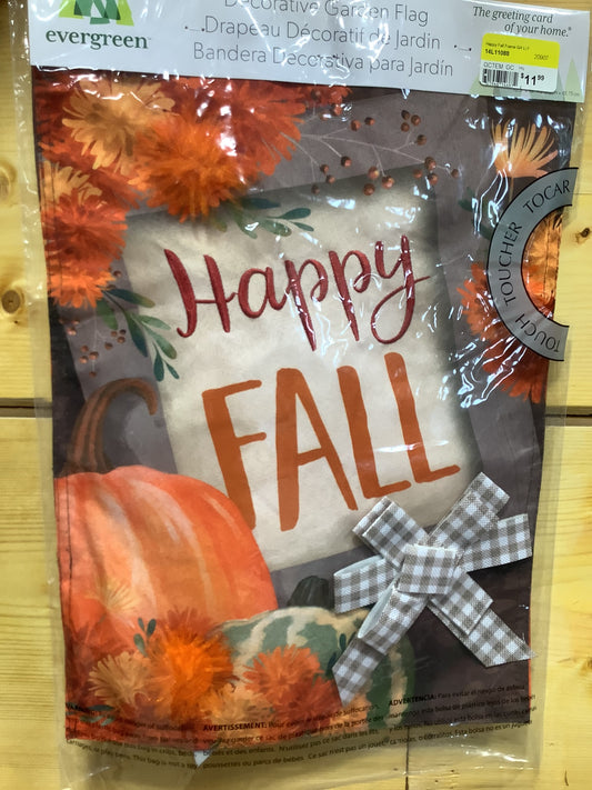 Happy Fall Frame GARDEN FLAG