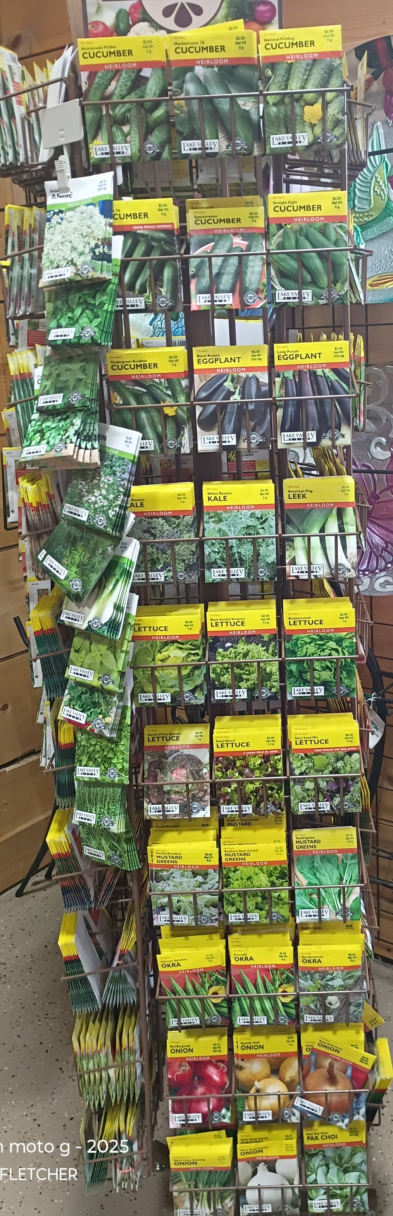 Assorted Vegetable Seed packs - Prices Vary