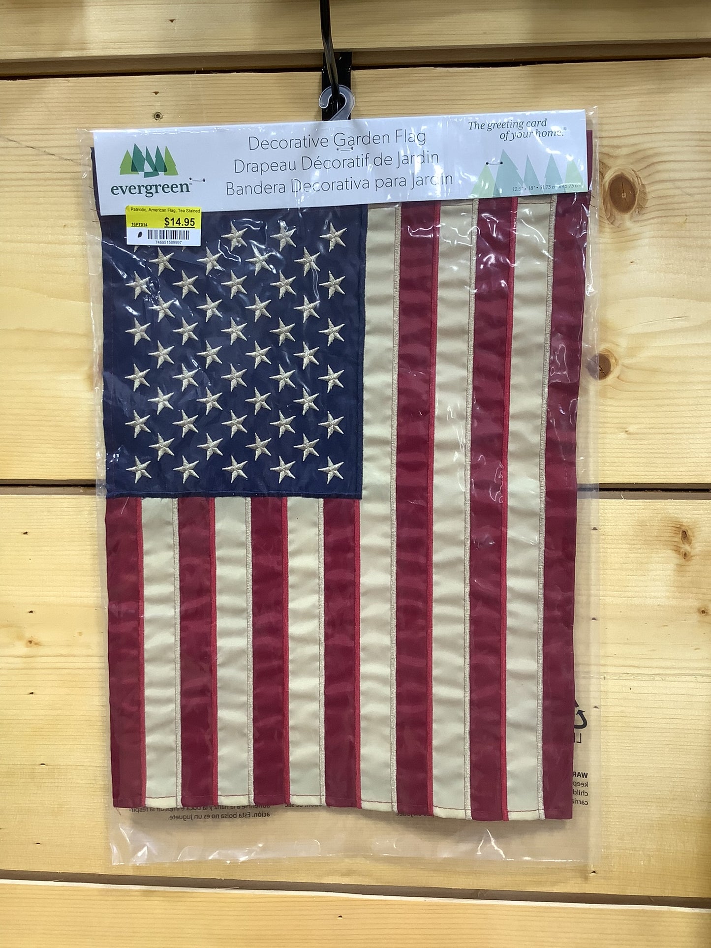 Patriotic American Flag Tea Stained