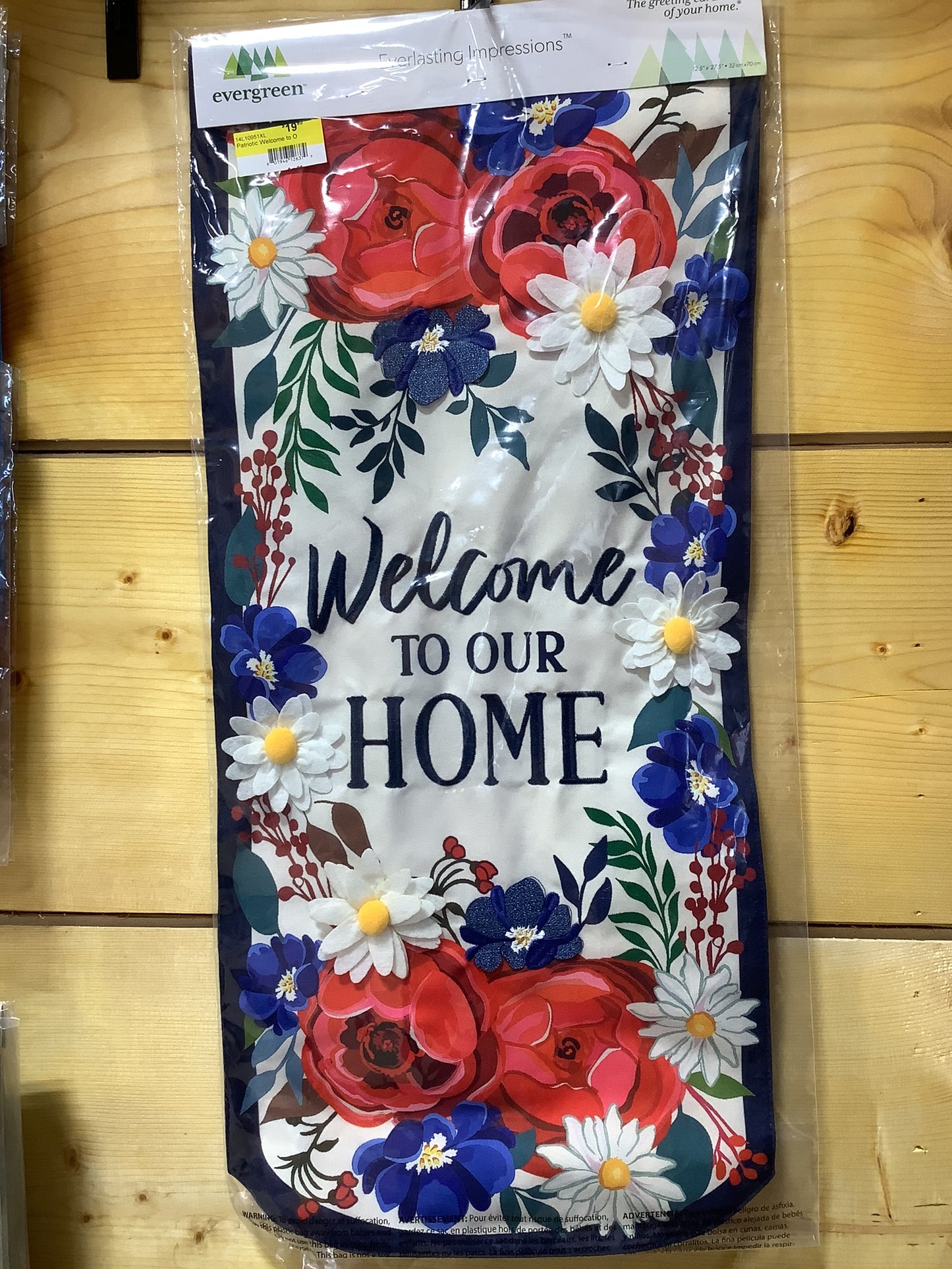 Patriotic Welcome to Our Home Garden Flag