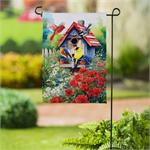 Americana Songbirds Garden Suede Garden Flag